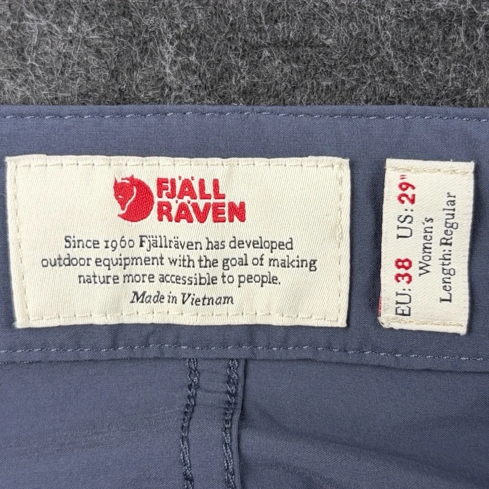 Fjallraven High Coast Lite Trousers Women's 29 Blue Stretch Hiking Pants